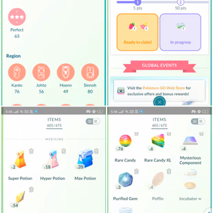 🎯 STACKED LVL 48 (2021) | TRADEABLE ZAPDOS  ARTICUNO  HO-OH   MOLTRES 👹| LEGENDARY | 63 HUNDO | 14 SHINY | READY TO PL - Image 5