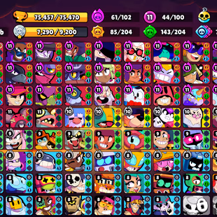 Trophy 75k [Legandary Hit]💎Brawler 100x💎Max 44x [] Hyper 38x [] Total Skin 355x [] Profile icones 491x [] Billing 7k - Image 4