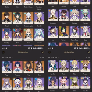 All Platform - EU - AR60 - 71 Character 26 5'Star - 11 Weapon 5'Star - Varesa - Arlecchino - Xilonen - Skirk - Neuvillet - Image 1