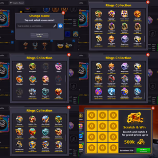 🌟LEVEL 416🌟20/20 LEGENDARY CUES OPEN || 500 MILLION COINS || RENAME AVAILABLE || OLD RARE COLLECTION || 70 BERLIN RING - Image 3