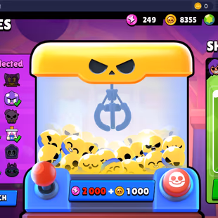 322 SKINS | 43 HYPERCHARGED | CAPTAIN CARL | 75.416 TROPHIES | 98 BRAWLERS | 47 MAX BRAWLERS | 5 BUFFIES  - Image 3