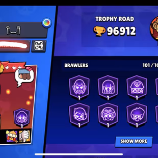 ✨ 96.912 TROPHY 💖 | 101/101 BRAWLERS | 101 MAXED BRAWLERS | 480 SKINS | XP 258 | FULL MAIL ACCESS | HYPERCHARGED 100 - Image 1