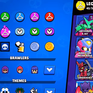 RARE BOTH RAD AND BLUE KING FRANK-43 LEGENDARY SKIN-97 MAX BRAWLER-480X SKIN-METORIC FAME 3-TROPHY 92.5K - Image 4