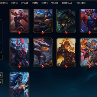 SEVER [ EUW ] -324 LVL  - SLIVER II - 249 SKINS - FULL CHAMP [ 140666 BE - 1048 RP ] - FULL ACCESS - Image 5