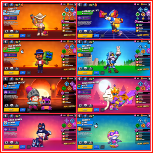 👑64K TROPHIES SOLAR FAME 2 MYTHIC 196 XP LEVEL 320 OP SKINS 52 HYPERCHARGED 60 MAX🔥 SHERIF SHELLY INSTANT DELIVERY  - Image 5