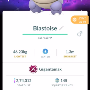 🔥2019 SHINY LEGENDARY GROUDON n LUGIA 💎 SHINY GMAX SBG BLASTOISE [] OLD 2017 SHINIES [] 8 SL [] LEVEL 50 [] RARE - Image 3