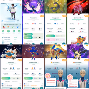 Level 70 | Hundo Zamazenta Ceowned Shield | 154 Shiny | 410 Legendary | Shiny Fusion Necrozma | Shiny Gruzzlord - Image 2
