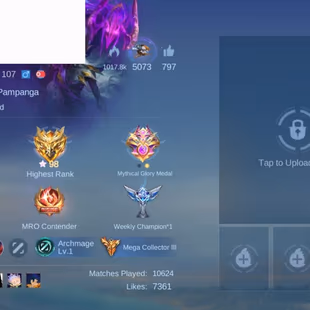 [IOS/ANDROID] CEL LVL 107 | 131 HEROES | 546 SKINS | MEGA 3 | OP SKINS | 2 LEGEND GUSION FREYA - LANCE HERO - HAYA EXORC - Image 7