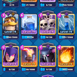 ||TROPHY:10028||ARENA:25||KT:14||16 CARD 14 LVL||2 CARD 15 LVL||2 EVO||9 YEARS BADGED ACCOUNT||LEVEL:46||RARE PIGGY - Image 4