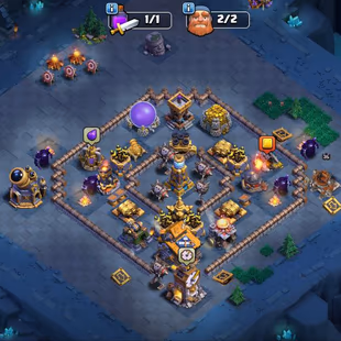 NEW HERO DUKE MAXED - 31K GEMS - WALLS MAX - TH 18 -ALL HERO MAX -WAR ARENA SCENERY - 4 SCENERY- OBSTACLES COLLECTION  - Image 6