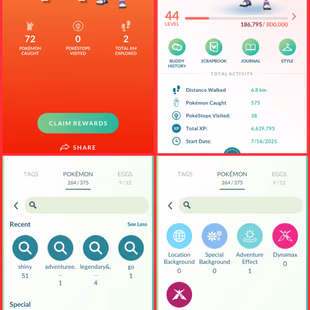 20]👹 SHINY DIALGA PALKIA 👹(LEG 51) (SHINY 51) (SHINY LEG 4) (LVL 44) (YEAR 2025) (PS 375) (IS 675) (RC 191 - Image 2