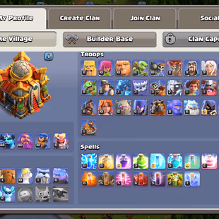 ❗[ PREMIUM TH-16 ]❗R.SPEAR [21] || E.BOOT [21] || HEROS: 70-78-43-40-32 || GOLDEN WALLS || NICE TROOPS AND ALL - Image 3