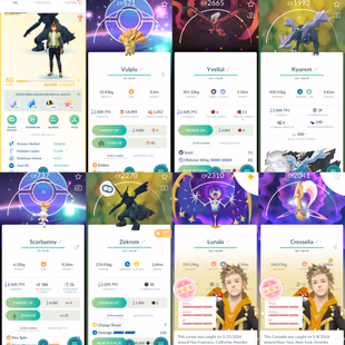 Level 60 | Shiny Background Vulpix | 150 Shiny | 100 Legendary | Hundo Lunala | Hundo Cresselia | 395 Rare Candy   - Image 2