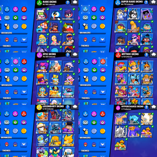 46.6k Trophies | 268 Skins | 99 Brawlers | 22 Max |2019 |218 gems| Instant Delivery - Image 4
