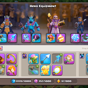 RR💥TH 17 BLACK DEFENCE💥HERO 93-97-54-70-45 | 7.2K GEMS | 15 HIGH EPIC EQUIPMENT | FB-26 FA-26 SB-23 EB-23 FF-20 LP-20 - Image 5