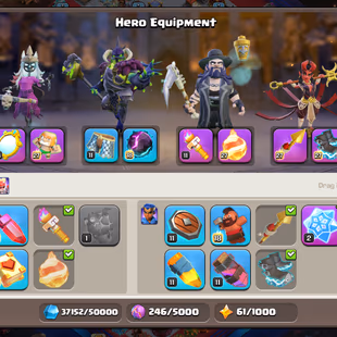 Th18 Almost max [Ww-Werden Skin-Ww Secnry] | Hero-105-98-80-51 | Equipment-11-Epic Almost Max | XP-232 | Defence Wall Al - Image 6