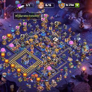 TH18 MAX 45X SKINS 11X SCENERY! COSMIC SCENERY! NC-500 HERO! 105-105-95-80-55-25! EQUIPMENT 30X MAX! BUILDER HUT MAX ALL - Image 2