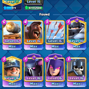 🔥[ LVL: 72 || 17X LEVEL 16 CARDS ]🔥 59X TOTAL MAX || 7X ELITE - 35X LVL 14 [MAX] || 183X EMOJIS || 7300 GEMS || RARE - Image 4