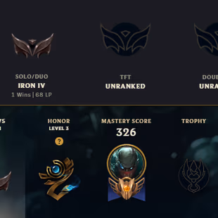 SEVER [ TR ] -161 LVL  - IRON IV - 35 SKINS - 97 CHAMP [ 5807 BE - 355 RP ] - FULL ACCESS - Image 1