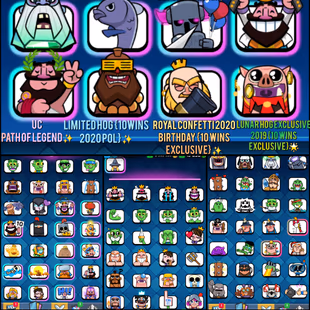 [RAREST EMOTES COLLECTORS] GHOST GEM / LUNAR PIG / KING BELT / PEKKA BALLON 10 YEAR OLD 15K GEMS ALL 121 MAX 45 ELITE - Image 4