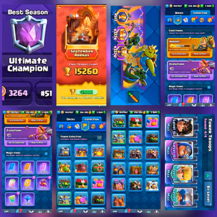 [YOUTUBE FIRST XP90] 121/121 LVL 16 CARDS | ALL EVO 39/30 HERO 10/10 | GLOBAL RANK- 7 Times | FULL MAX ACC | RARE EMOTES - Image 6