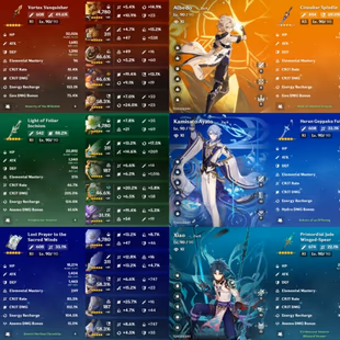 All Platform - EU - AR59 - 58 Character 20 5'Star - 12 Weapon 5'Star - Zibai - Zhongli - Albedo - Arlecchino - 5star Dil - Image 6