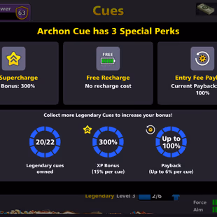 20/20 LEG ACCOUNT | Level 138 | 500M Coins | 1 Cue MAX | CCP 63 | VIP Emerald | Final Warning - Image 7