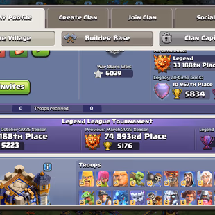 TH 18 FULLY MAX-NOTHING LEFT-XP 263-[ 11 EPIC EQUIPMENT MAX-ALL HERO MAX-649 MEDALA-NC 500-WAR STARS 6029-BEST DEAL - Image 3