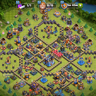 🔥TH 18 ALMOST MAX🔥XP 271-HERO 103-103-87-79-50-EPIC GG[MAX] FA[MAX] FB 23 EB 22 RS 17-DEFENSE NEAR MAX-NC 500-BEST  - Image 1
