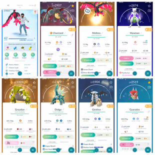  P 2.100 Level 62 Charizard Moltres Mewtwo Groudon Dialga Giratina Gryados Lugia  26 Shiny And Legendary 271 Shiny 328 L - Image 2