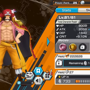 [4025][IOS+ANDROID] 5 EX - Light Luffy + Kuzan + Akainu + Roger + Sabo, Support 134 , Good medal - Image 6