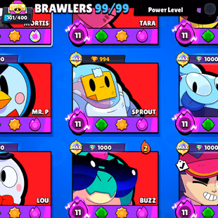 BEST OFFER 🎄 69.3K TROPHY 🎄 99/99X BRAWLER | 65X MAX | 50X HYPER | 370X SKINS | 23K 3V3 WINS | DELIVERY INSTANTLY  - Image 7