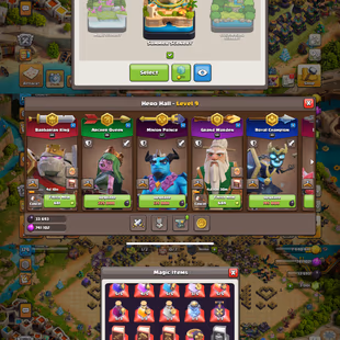 U24 TH15 NEAR MAX |HERO-85-87-57-60-30 | Scenery 1x Summer Scenery | Equipment 9x Max Available | NC Free|3k Gems id  - Image 3