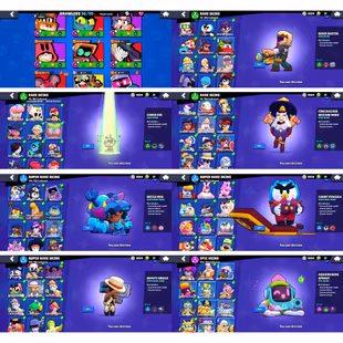 98/99 BRAWLERS🪖 | THROPHIES 65999✨ | 84 MAX - 65 HYPERCHARGED | 397 SKIN (95-124-145-14-8-11) | 13 PRESTIGE | 28 MAX WS - Image 4