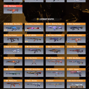 [Level 400] 10 CP Spins| 13 Mythic n 35 Legendary Weapons | 2 Leggy Soldier | Mythic USS9 x Mythic RAM | Activision Only - Image 4