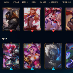 SEVER [ EUW ] -160 LVL  - UNRANK - 217 SKINS - 141 CHAMP [54439  BE -37  RP ] - FULL ACCESS - Image 4
