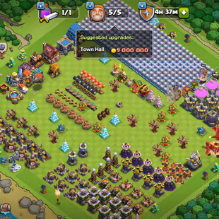 GEM-8000! MEDALS-2000!! TH12 FULL MAX!! NOTHING LEFT! HEROES 65-75-40-40! NC-500! XP-128 LOTS OF OBSTACLES!EQUIPMENT MX - Image 2