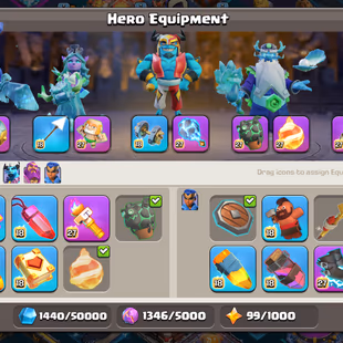 659 GLOBAL RANK [TH18] MAX || 35/34.8 EPIC EQUIPMENT MAX || LAB/WALLS/DEFENCE MAX || 4 RARE SCENERY || CHEAPEST - Image 8