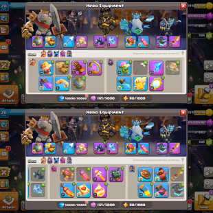 [] CHRISTMAS SALE [] TH17 FULL MAX | XP 211 | HERO 100-100-84-75-50 | NICE EQUIPMENT WITH 13 EPIC | NC 500 | 23 SKINS - Image 5