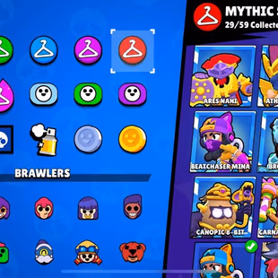 🎯107K TROPHIES | ALL 101 BRAWLERS | 27 LEGENDARY SKINS | MAX ACC | HYPERCHARGE FULL 🔥 - Image 6