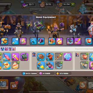 🔥10x SCENERY 💎 ELECTRO 33 [] TH 18 NEAR MAX [] 105-105-89-80-55-2 HERO [] 2700 WWS [] 39 EQUIPMENTS [] BH 10 | 500 gem - Image 7