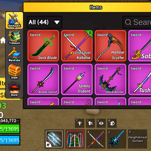 Blox Fruits Lv.2600 MAX | Ghoul V3 | Dark Blade + Cursed Dual Katana + Tushita + Yama | Electric Claw | Skull Guitar | 4 - Image 3
