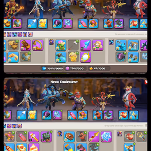 FIRE HORSE SCENERY AND SKIN SET | MAX 8 EPIC EQUIPMENTS | 4 HEROES AND GUARDIANS MAXED TH18 XP 246 || BUILDER BASE - Image 3