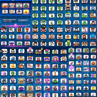 KT 15 | 64 Exp | 22 Evolution | 4 Max Cards | 18 Level 15 Cards | 87 Level 14 Cards | 21 TowerSkins | 181 Emotes - Image 4