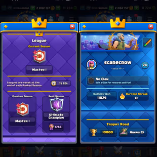 GEMS 11724 [] 120 PREMAX [] ULTIMATE CHAMPION [] ARENA 25 [] 67 ELITES [] 33 EVO [] 8 MAX [] 10000 TROPHIES [] XP74 [] K - Image 1