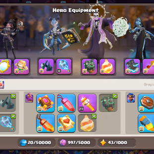 🔥COSMIC SET FULL🔥TH18 ALMOST MAX [5300-WAR STAR] EPIC GG/MAX SB/MAX SnB/MAX MM/MAX AF/MAX DC/MAX FB/MAX RS/MAX EB/MAX - Image 8