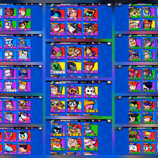 🔥18x Buffies | 55K Trophy 🔥All Brawler | 50x Max [74x Hypercharge] NC Free | 340x Skins | 13x Prestige | 22k Blings - Image 4