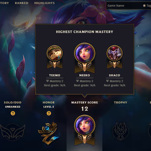 SEVER [ NA ] - 32 LVL  - UNRANK - 2 SKINS - 21 CHAMP [ 499 BE - 73 RP ] - FULL ACCESS - Image 1