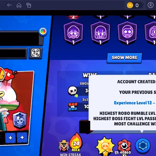 385 SKINS | 80.000 TROPHIES | 101 BRAWLERS | 42 HYPERCHARGE | 43 MAX | 51 PRESTIGE | 5 BUFFIES - Image 7