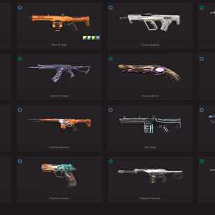 [NA] 3 Knives | 3 Vandals | 3 Phantoms | Unranked (Ex Gold) | 32,750 VP Spent | 374USD Spent | Level 175 - Image 7